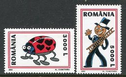 ROMANIA 2003 Valentines Day  MNH / **.  Michel 5709-10 - Unused Stamps