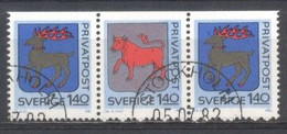 Suède, 1982, Yvert 1171,1172, Obliteré, - Altri & Non Classificati