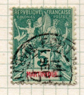 37CRT600 - MARTINICA MARTINIQUE 1892 , Yvert N. 34 Usato . - Used Stamps