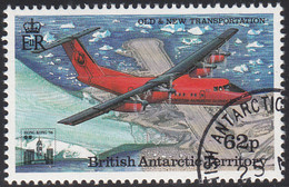 British Antarctic Territory 1994 Used Sc #228 62p DHC-6 Hong Kong 94 Emblem - Gebraucht