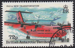 British Antarctic Territory 1994 Used Sc #229 72p DHC-6 Taxiing Hong Kong 94 Emblem - Usados