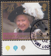British Antarctic Territory 2002 Used Sc #308 37p At Garter Ceremony QEII's 50th Reign - Used Stamps