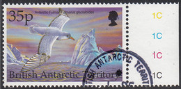 British Antarctic Territory 1998 Used Sc #269 35p Antarctic Fulmar Birds - Usados