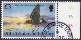 British Antarctic Territory 1998 Used Sc #273 3pd Wilson's Storm Petrel Birds - Usados