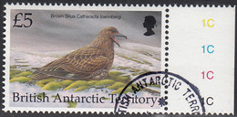 British Antarctic Territory 1998 Used Sc #274 5pd Brown Skua Birds - Used Stamps