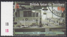 British Antarctic Territory 2001 Used Sc #300 65p Lab Interior 1945 - Usados