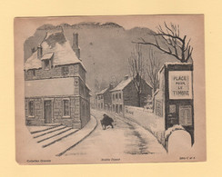 Enveloppe Illustree Neuve - Porte Timbre -  Collection Gravelle - Facteur En Hiver - 1877-1920: Semi Modern Period