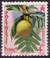 French Polynesia 1959 Mi 15 Breadfruit Tree - MLH - Altri & Non Classificati