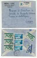 Viêt-Nam // Vietnam //  Lettre Recommandée De Nhatrang Pour Saigon 12/10/1952 - Vietnam