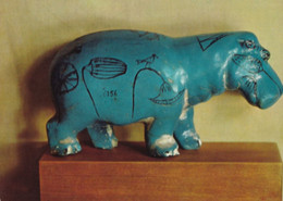 Cairo - Museum - Beutiful Faience Hippopotamus Middle Kingdom - Formato Grande Non Viaggiata – FE190 - Musei