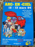 Natacha Affiche Promotionnelle Operation Arc En Ciel 1994 Format 42 X 30 Walthery Bon Etat - Posters