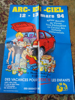 Natacha Affiche Promotionnelle Operation Arc En Ciel 1994 Format  60 X 42 Walthery Bon Etat - Affiches & Offsets