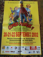 Natacha Affiche Promotionnelle Festival Bruxelles Capitale 2002 Format  60 X 42 Walthery Bon Etat - Affiches & Offsets