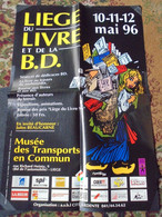 Affiche Promotionnelle Liege Du Livre Et De La B.D 1996 Format  60 X 40 Walthery Natacha Bon Etat - Plakate & Offsets