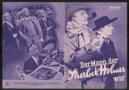 Filmprogramm PFI Nr. 79 /54, Der Mann, Der Sherlock Holmes War, Hans Albers, Heinz Rühmann, Regie: Karl Hartl - Riviste