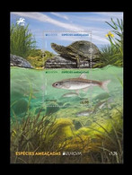 Portugal 2021 Mih. 4712/13 (Bl.473) Europa. Fauna. National Endangered Wildlife. Fish And Turtle MNH ** - Unused Stamps