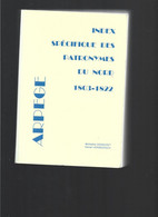 (sam So)  INDEX SPÉCIFIQUE DES PATRONYMES DU NORD 1803-1822 - Genealogie - Picardie - Nord-Pas-de-Calais