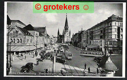 BERLIN-CHARLOTTENBURG Hardenbergstrasse Mit Kaiser Wilhelm Gedächtniskirche ± 1930  Strassenbahn/Tram Classic Cars - Charlottenburg