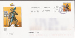 D1186 - Entier / Stationery / PSE - PAP DUO - Plaisir D'écrire - Agrément 889 - 436/002 - Prêts-à-poster:  Autres (1995-...)