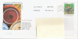 D1452 - Entier / Stationery / PSE - PAP Bonne Chance, Jeux Traditionnels Du Nord, La Bourle - Agrément 809 - 42J/09F191 - Prêts-à-poster:  Autres (1995-...)