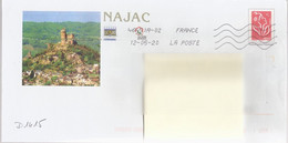 D1415 - Entier / Stationery / PSE - PAP Lamouche, Najac - Agrément 890 - G4S/08R142 - PAP: Ristampa/Lamouche