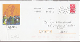 D1462 - Entier / Stationery / PSE - PAP Lamouche, Pézenas - Agrément 809 - G4S/07R497 - Prêts-à-poster:Overprinting/Lamouche