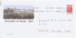 D1425 - Entier / Stationery / PSE - PAP Beaujard, St Julien De Peyrolas (30) - Agrément 809 - G45/09R250 - PAP: Ristampa/Beaujard