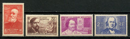 FRANCE 1936  N° 436/439 ** Neufs  MNH  Superbes  C  55 € De Chavannes Debussy Balzac Bernard Chomeurs Intellectuels - Unused Stamps