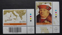 Malta 2126/7 **/mnh, EUROPA/CEPT 2020,  Historische Postrouten - Malta