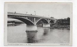 SAINT JUST SUR LOIRE - LE PONT - CPA NON VOYAGEE - Saint Just Saint Rambert