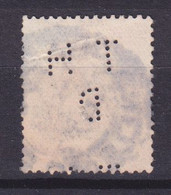 Great Britain Overprinted 1922 Ireland Perfin Perforé Lochung 'HTD' ERROR Variety Misplaced Perfin DUBLIN Cancel - Imperforates, Proofs & Errors