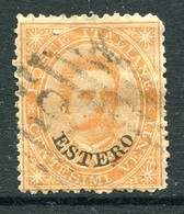Italian Levant 1881-83 - Stamps Of 1879 - 20c Orange Used (SG 14) - Emissions Générales