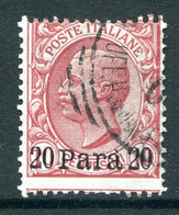 Italian Levant 1907 - Without Albania - Stamps Of 1901 - 20pa On 10c Red Used (SG 28) - Albanië