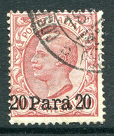 Italian Levant 1907 - Without Albania - Stamps Of 1901 - 20pa On 10c Red Used (SG 28) - Albanie