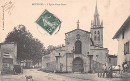 MONTLUEL - L'Eglise Notre-Dame - Maréchal-Ferrant, Cheval - Montluel