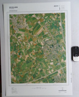 MOORSELE ©1990 GROTE-LUCHT-FOTO OVERHEULE LEDEGEM WEVELGEM MOORSLEDE 48x67cm ORTHOFOTOPLAN PHOTO AERIENNE LUCHTFOTO R740 - Wevelgem