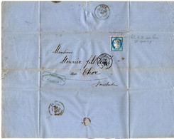 TB 2938 - 1875 - LAC - Lettre De Mr GOLDCHMID à MARSEILLE Pour THOR - 1849-1876: Classic Period