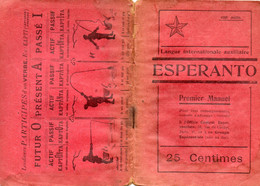 ESPERANTO -  Premier Manuel - Avec Cours - Leçon - Méthode Travail -  1921 - - Pratique