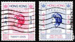Hong Kong 1978 Mi 346-347 Queen Elizabeth II - Gebraucht