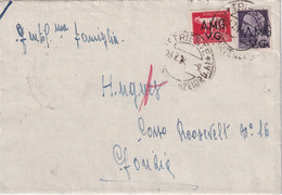 TRIESTE 1947 LETTRE AMG VG - Poststempel