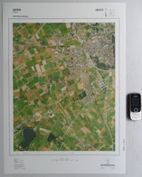 IEPER In 1990 GROTE-LUCHT-FOTO KRUISSTRAAT DIKKEBUS VOORMEZELE KAART 48x67cm ORTHOFOTOPLAN PHOTO AERIENNE LUCHTFOTO R733 - Ieper