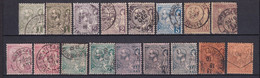 MONACO - 1891 - YVERT N°11/18 OBLITERES BELLES VARIETES De TEINTES ! - COTE = 175+ EUROS - Used Stamps
