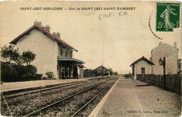 CPA AK St-JUST-sur-LOIRE - Gare De St-JUST-RAMBERT (580273) - Saint Just Saint Rambert