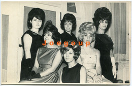 Photo Portrait Model Women Girls With Modern Hairstyle  C 1950 - Personnes Anonymes