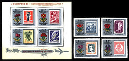 Hungary 1971 Mi 2684-2687, Sh83 - 44th Stamp Day - NG - Autres & Non Classés