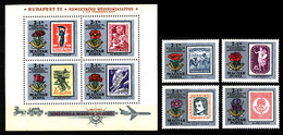 Hungary 1971 Mi 2684-2687, Sh83 - 44th Stamp Day - NG - Sonstige & Ohne Zuordnung