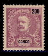 ! ! Congo - 1898 D. Carlos 200 R - Af. 25 - No Gum - Portugiesisch-Kongo