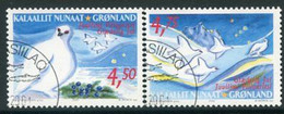 GREENLAND 2001 Christmas Used.  Michel 374-75 - Usados