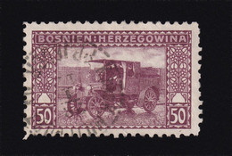 BOSNIA AND HERZEGOVINA - Landscape Stamp 50 Hellera, Perforation 9 ½, Stamp Cancelled - Bosnie-Herzegovine