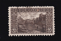 BOSNIA AND HERZEGOVINA - Landscape Stamp 20 Hellera, Perforation 9 ½, Stamp Cancelled - Bosnia And Herzegovina